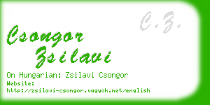 csongor zsilavi business card